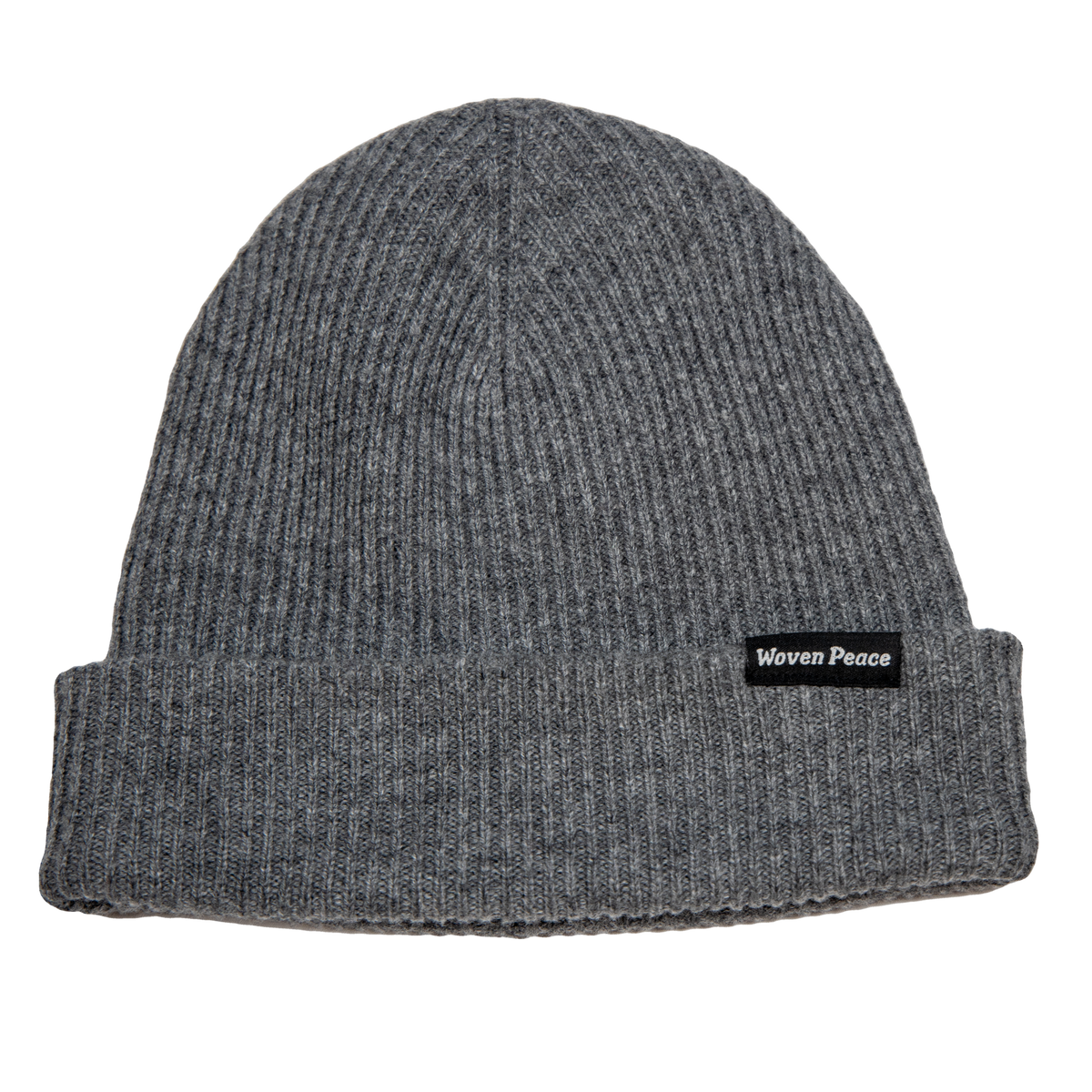 Grey Cashmere/Wool Beanie | Woven Peace