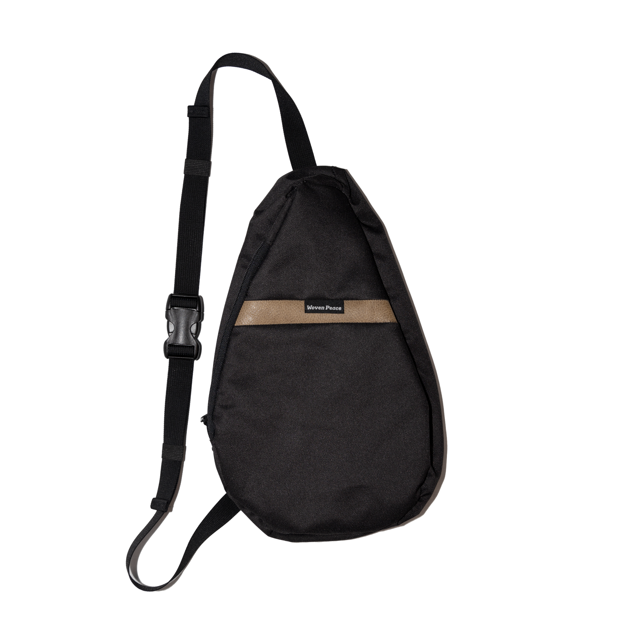 a circle of the peace sling bag y2k テック系 Woven Peace Sling V1 Black | Woven Peace