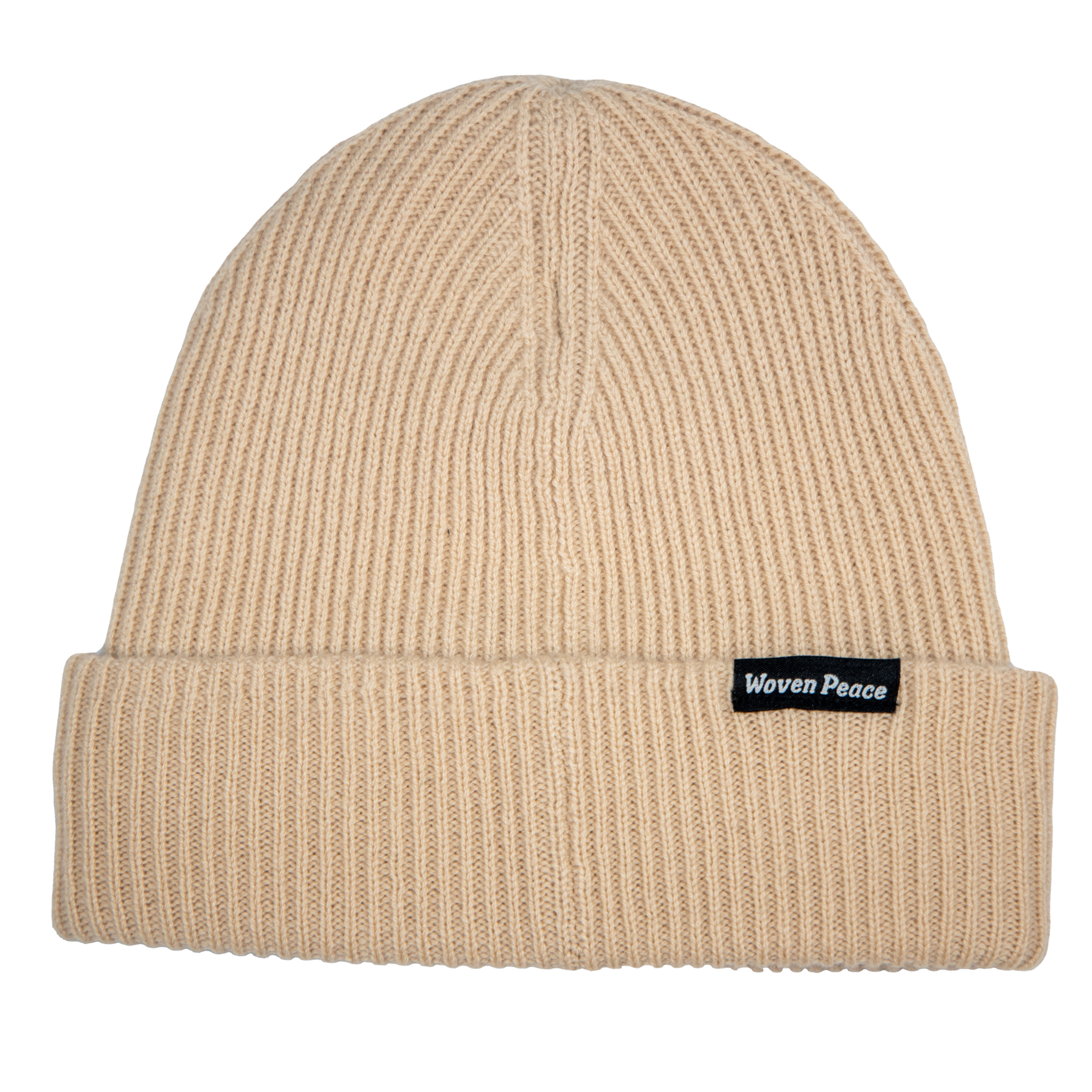 NEW Beanie. Cream/Tan/Brown. Tan Snow Beanie - Light Tan Waffle Snow & Ski Beanie  main image 4