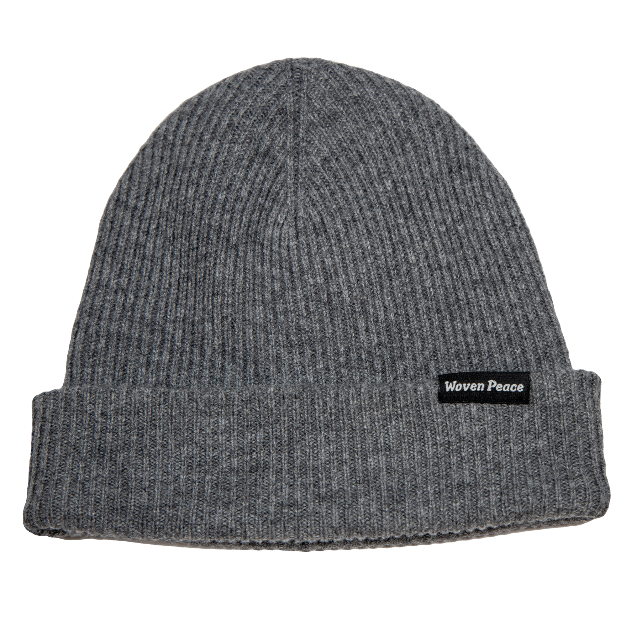 Grey Cashmere/Wool Beanie | Woven Peace